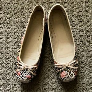 🐆🌸🖤Size 36 cute print ballet flat🖤🌸 🐆